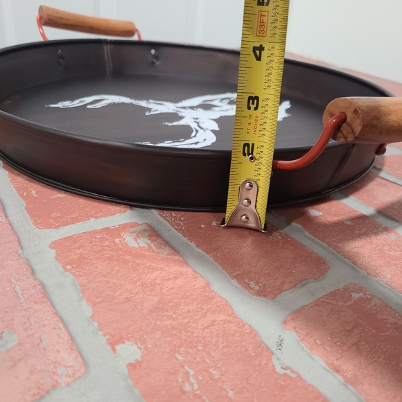 Threshold tray buck serving tray metal tray with handles - Picture 7 of 8